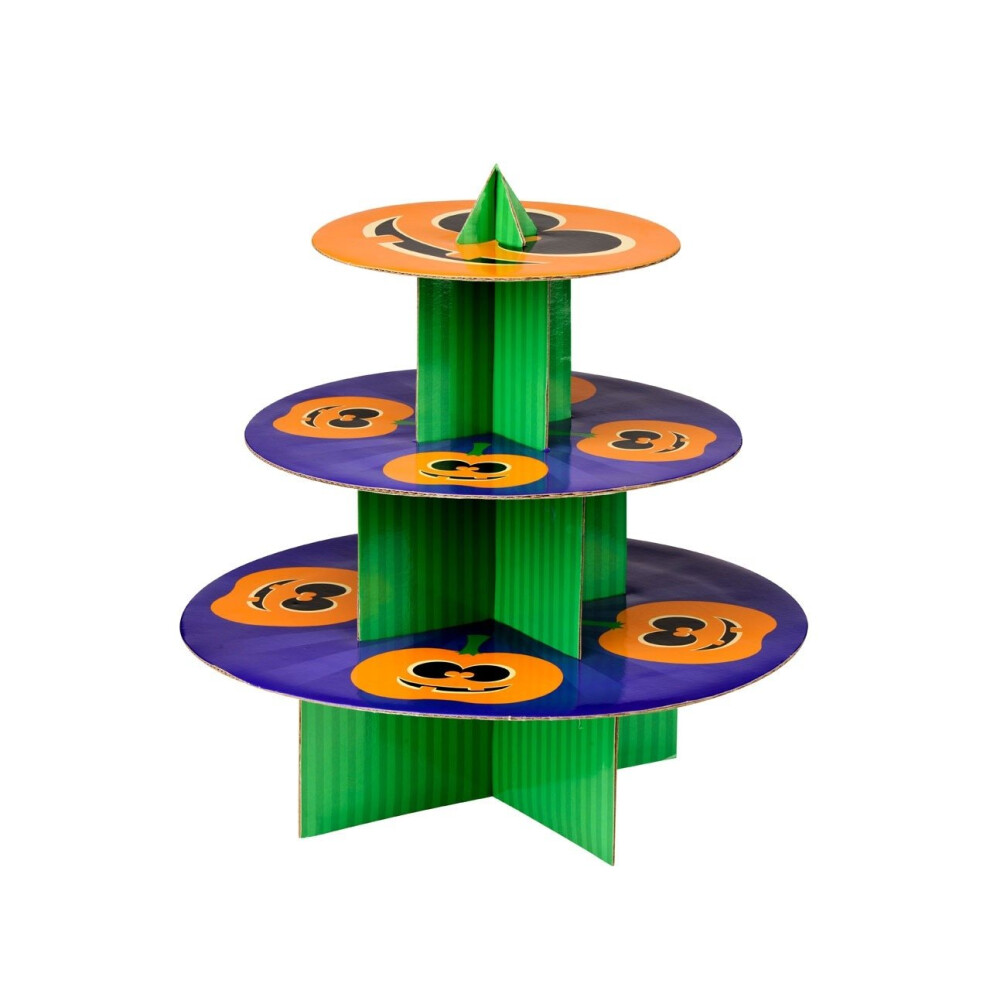 Halloween Pumpkin 3 Tier Cake Stand