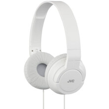 JVC Lightweight Powerful Bass Headphones - White (HAS180W)