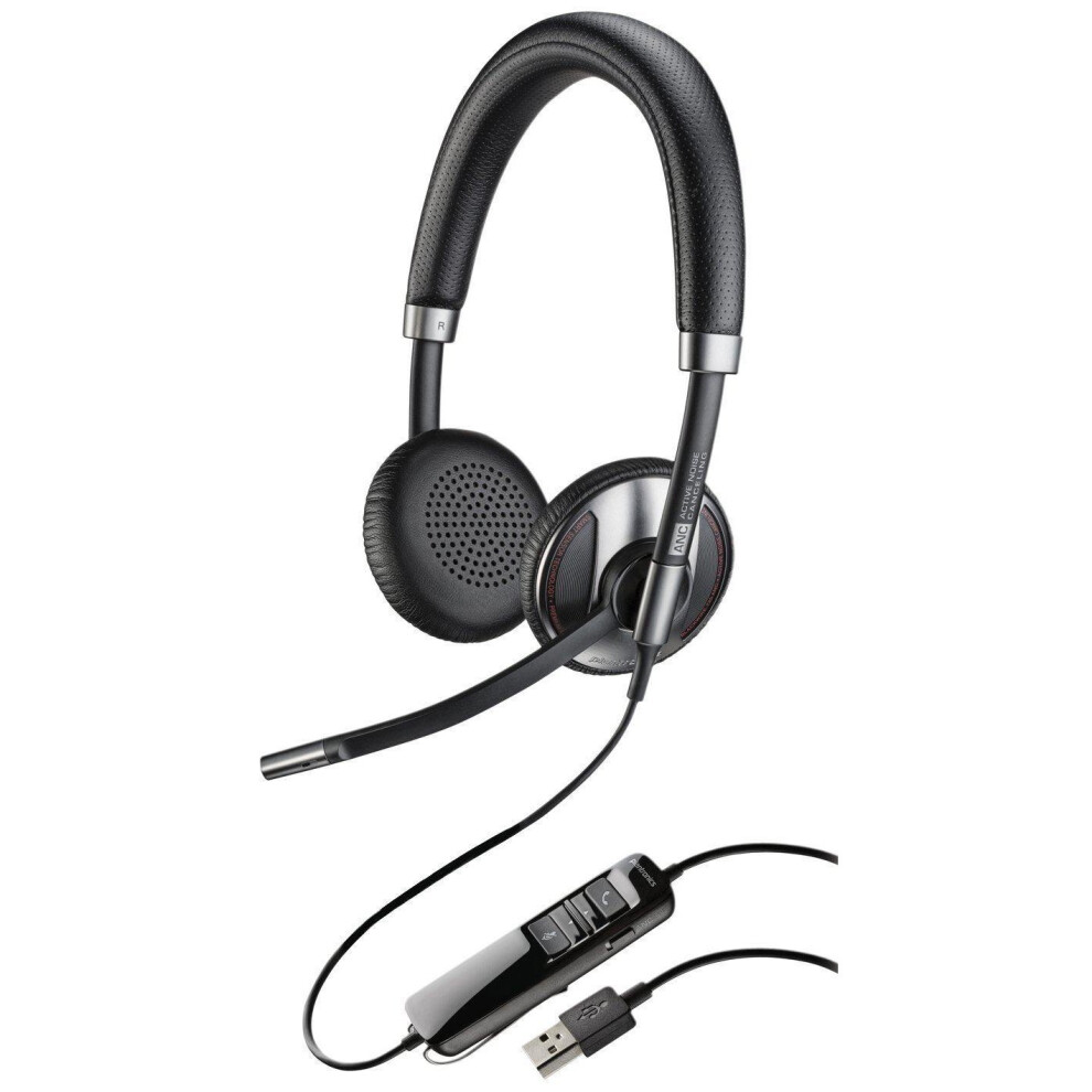 Plantronics Blackwire C725 USB Optimised Headset with Active Noise cancelling