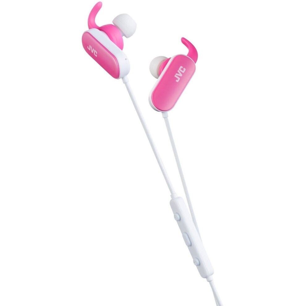 JVC Wireless Sports In-Ear Bluetooth Headphone - Pink (HAEBT5PE)