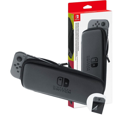 Refurbished Nintendo Σετ αξεσουάρ Nintendo Switch Joy-Con - Θήκη μεταφοράς + Φύλλο προστασίας LCD 2