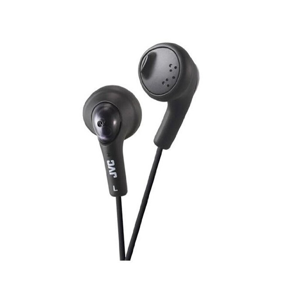 JVC Gumy Bass Boost Stereo Headphones for iPod iPhone MP3 and Smartphone - Black