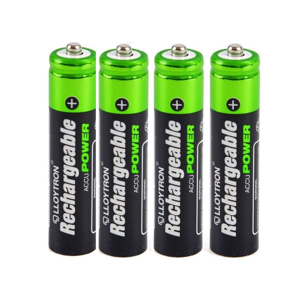 Lloytron AAA 550 mAh NIMH AccuDigital Battery Pack of 4 (Model No. B014)