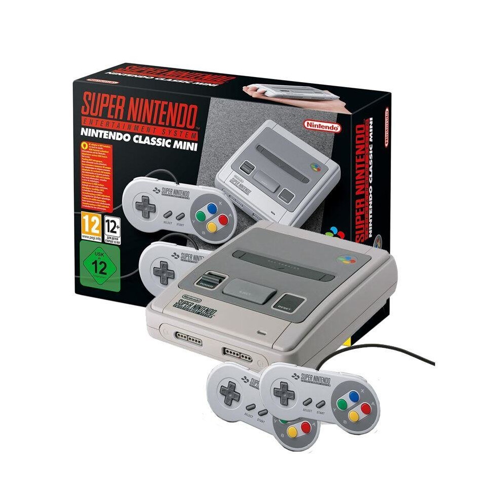 New Nintendo Classic Mini Super Entertainment System Snes Console + Games Bundle Size 20