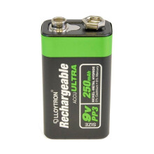 Lloytron 9 V 250 mAh NIMH AccuUltra Battery (Model No. B018)