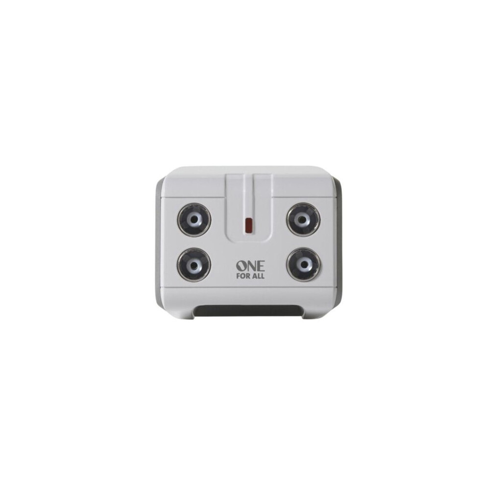 One For All 4 Way Signal Booster/Splitter for TV (SV9604)