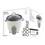 KitchenPerfected 350w 0.8Ltr Automatic Rice Cooker - Non Stick 3