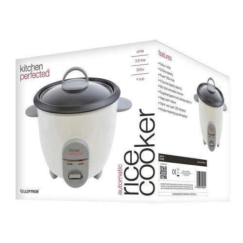 KitchenPerfected 350w 0.8Ltr Automatic Rice Cooker - Non Stick 2