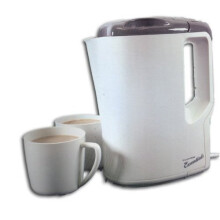 Lloytron Travel Kettle with Cups - Cream/Grey (E886)