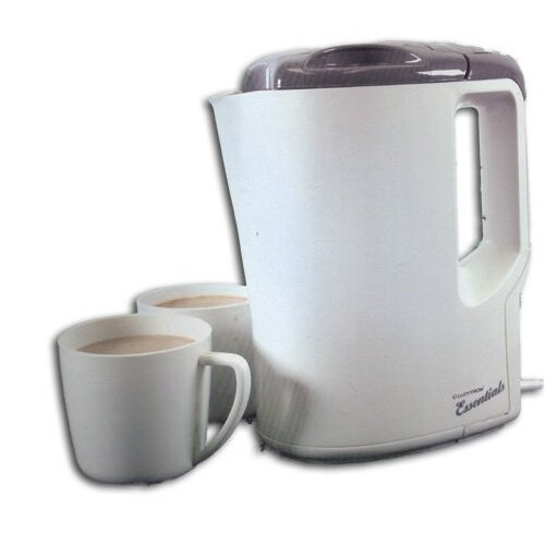 Lloytron Travel Kettle with Cups - Cream/Grey (E886)