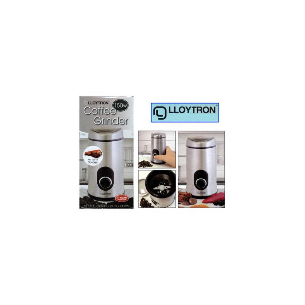 Lloytron Stainless Steel Coffee/ Spice Grinder (E5602SS)