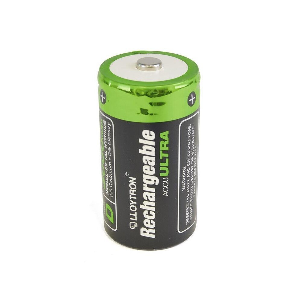 LLOYTRON NiMH Rechargeable AccuUltra Batteries / D D Size 3000mAh (2 Pack) - Image 13
