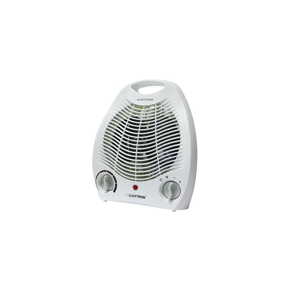 Lloytron Upright Fan Heater, 2 Kilowatt, White (Model No. Lloytron F2001WH)