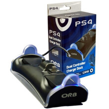 ORB PS4 Dual Controller Charge Dock - Charges 2 Controllers at Once, USB-Powered, LED Indicator