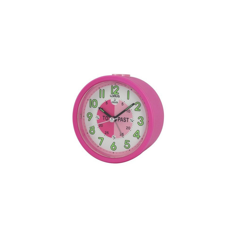 Lorus Time Teacher Beep Alarm Clock - Pink (LHE034P)