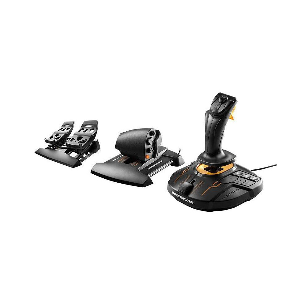 Thrustmaster T.16000M FCS Flight Pack Includes Joystick Throttle and Rudder Pedals PC