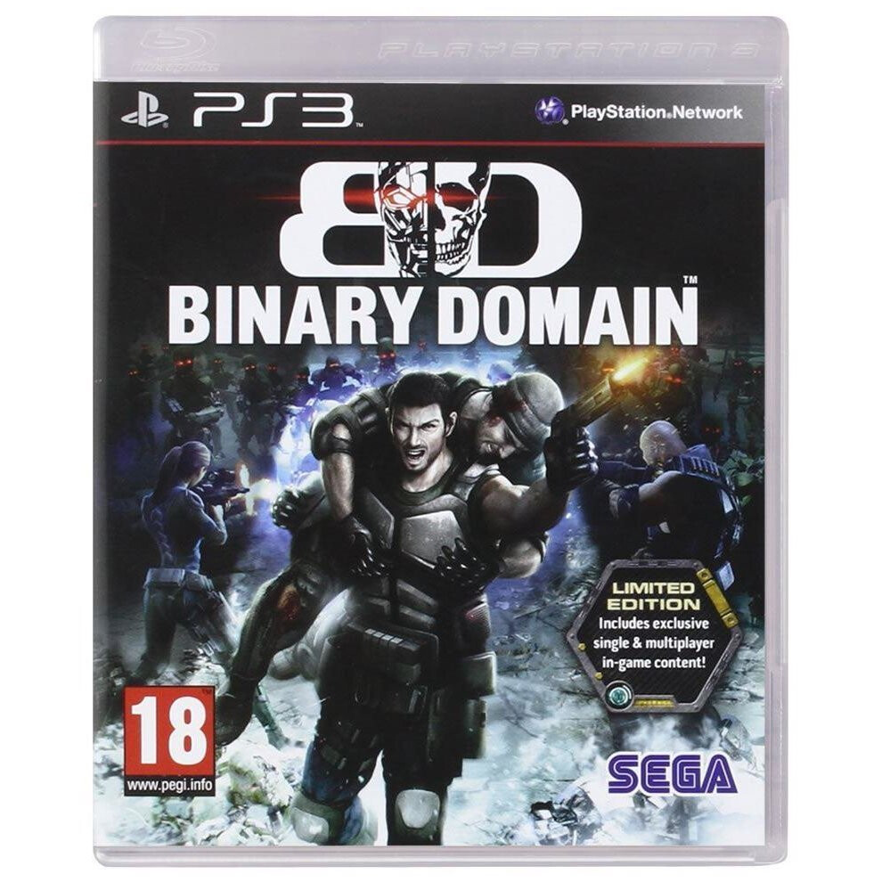 Binary Domain Limited Edition Game Ps3 Game 5055277016747