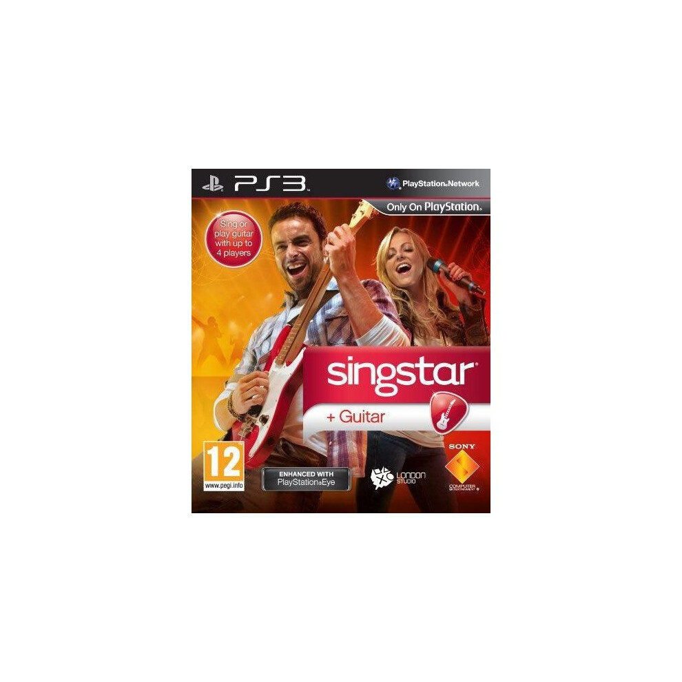 SingStar Guitar - PlayStation Eye Enhanced PS3 Game