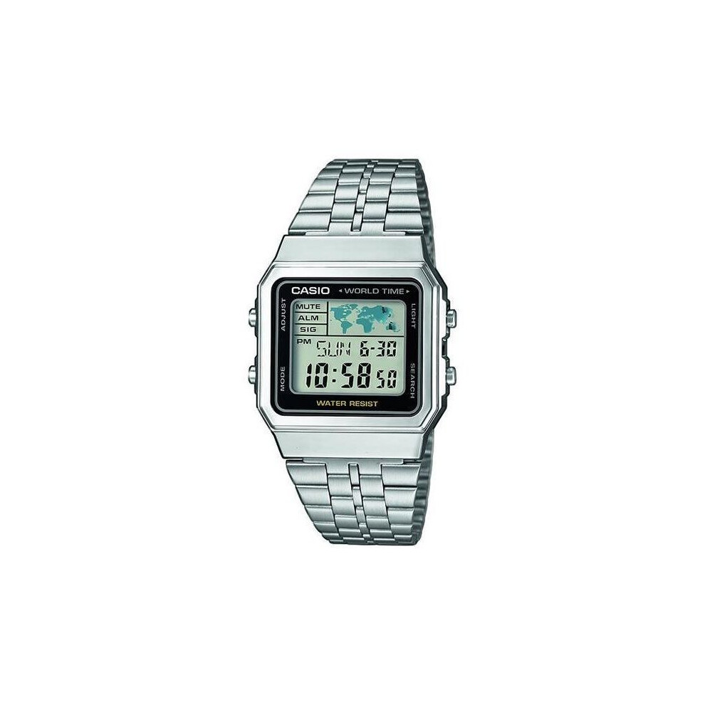 Classic Stainless Steel Classic Digital Quartz Watch - A500Wea-1Ef