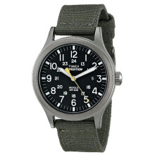 Timex Quartz Watch with dial Analogue Display and Nylon Strap-Green (T49961)