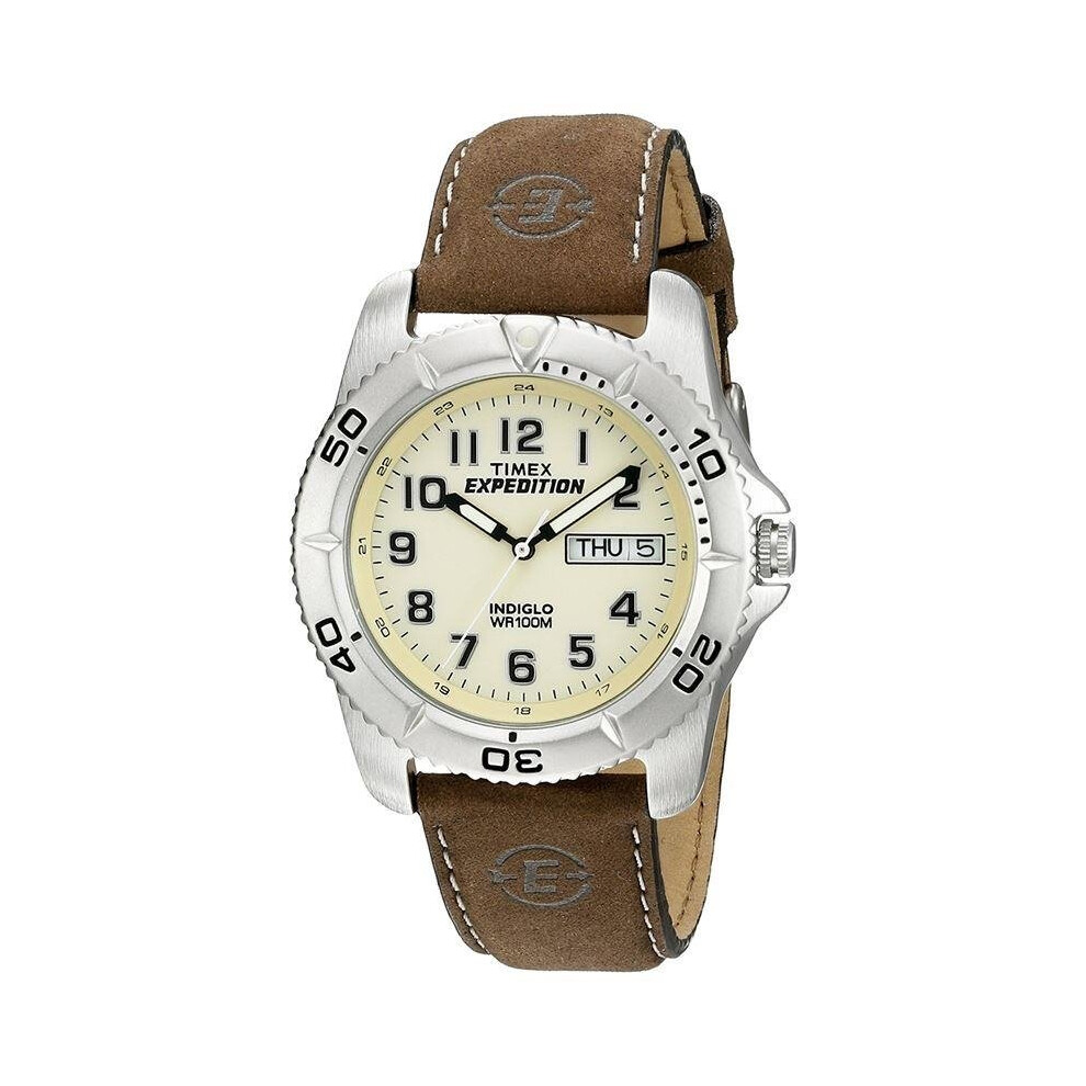 Timex Expedition Quartz Traditional Watch with Off-White Dial Analogue Display