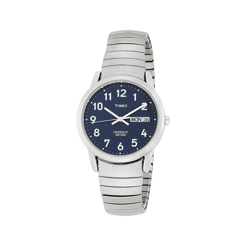 Timex Easy Reader Watch with Dial Analogue Display and Stainless Steel Bracelet
