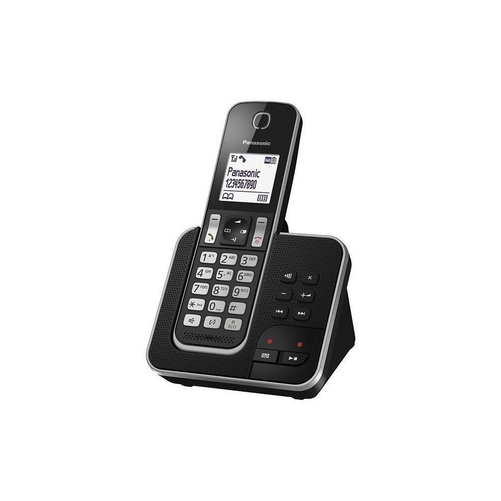 Panasonic Cordless Phone with Answering Machine DECT and Hands Free KX-TGD320EB