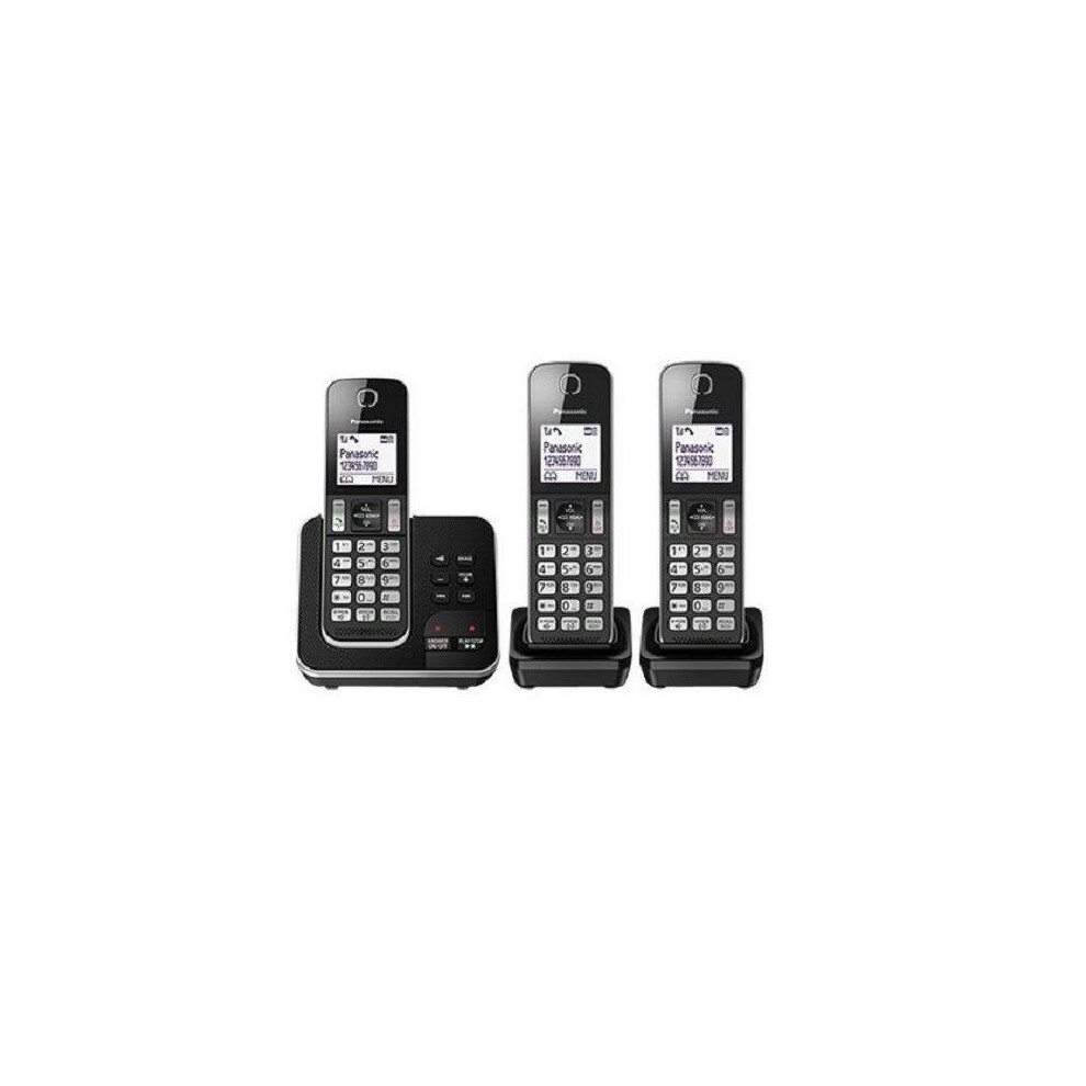 Panasonic Cordless Phone With Answering Machine DECT And Hands Free KX-TGD323EB