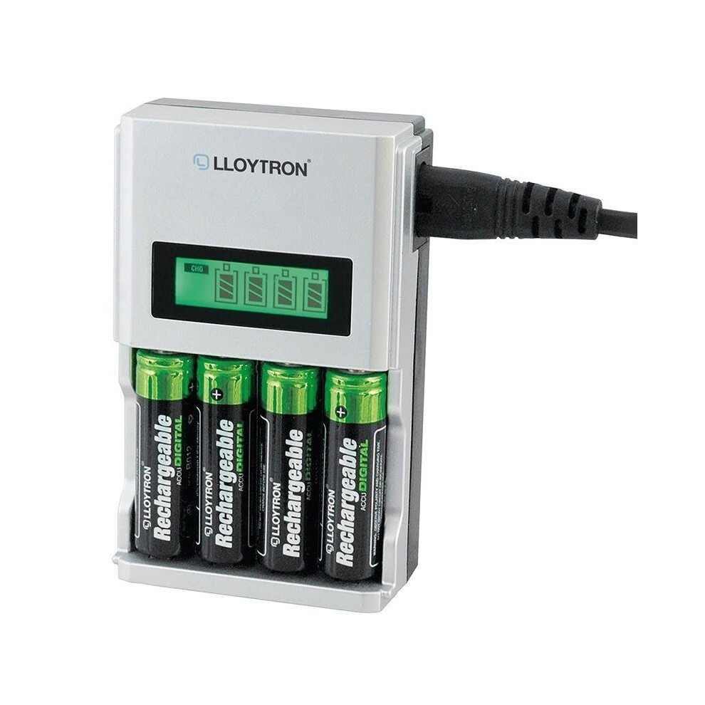 Lloytron AA/AAA Ni-Mh/Ni-Cd Intelligent LCD Battery Charger (Model No. B1504)