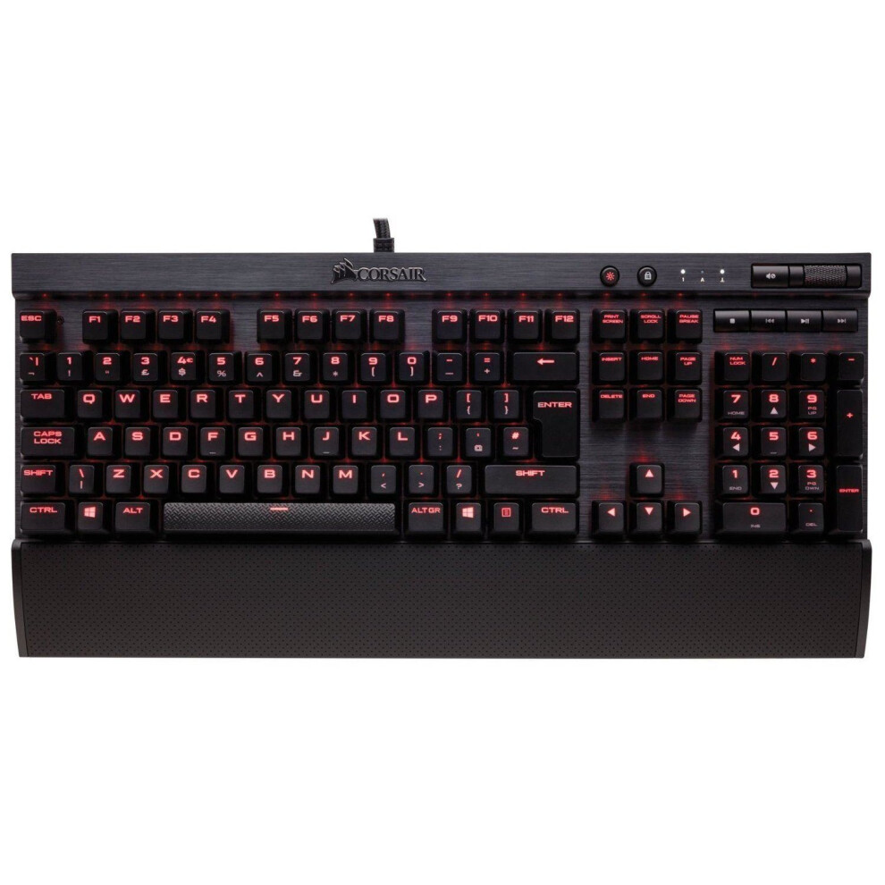 Corsair K70 Rapidfire Cherry MX RED LED Backlit Mechanical Gaming Keyboard Black