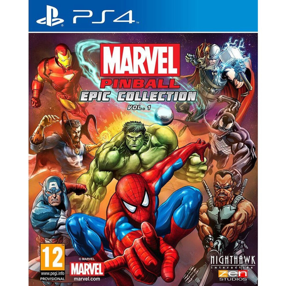 Maximum Games Marvel Pinball Epic Collection Greatest Hits Video Game Ps4
