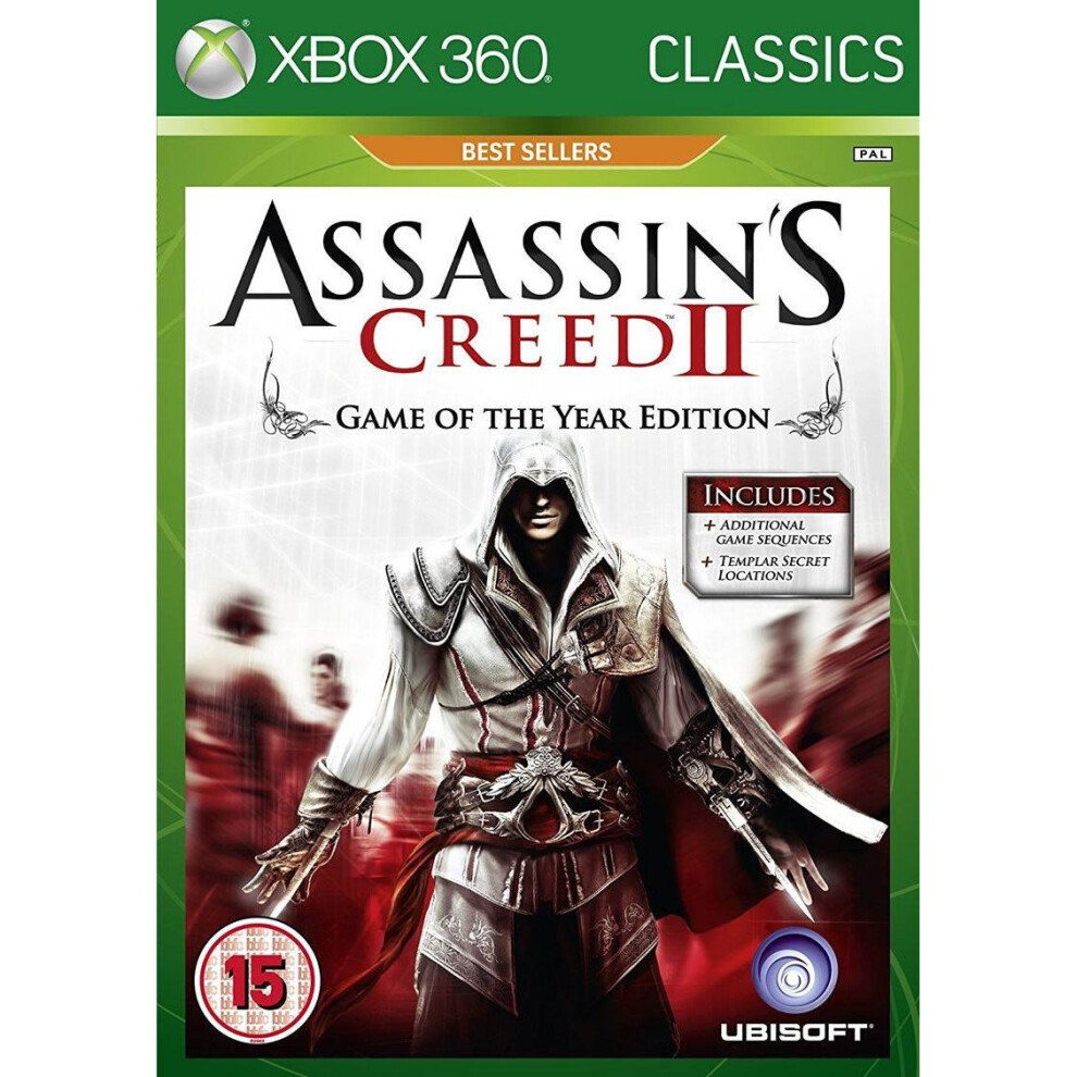 Assassins Creed Ii Game Of The Year - Classics Edition Xbox 360 Game 3307217934737