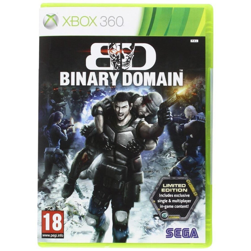 Binary Domain Limited Edition Game Xbox 360 Game 5055277016785