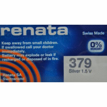 Renata 379 Mercury Free 1.55 Volt Watch Battery Replaces SR521SW