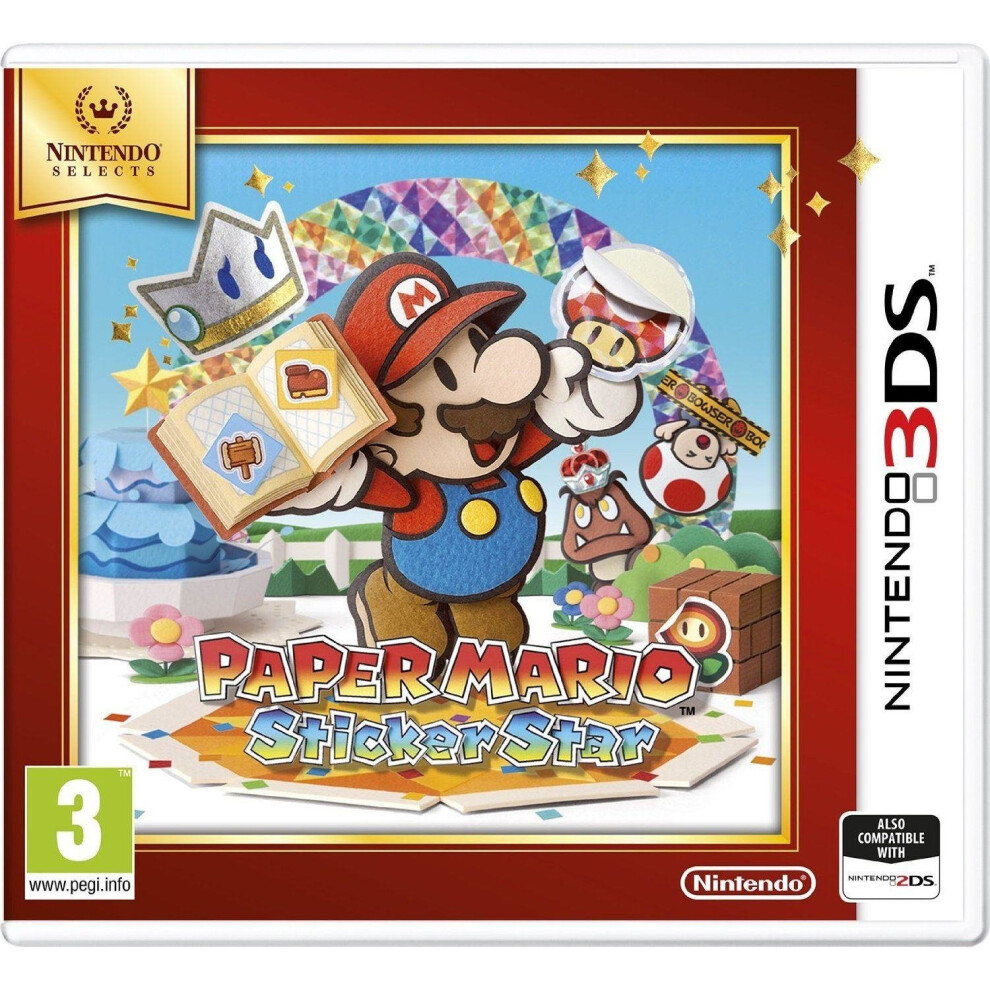 Paper Mario Sticker Star Selects 3DS