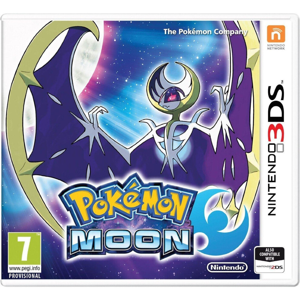 Pokemon Moon (Nintendo 3DS) - Alola region adventure with Rotom Pokédex, Pokmon Bank transfers (Red/Blue/Yellow, ORAS, X/Y), and 9-language support