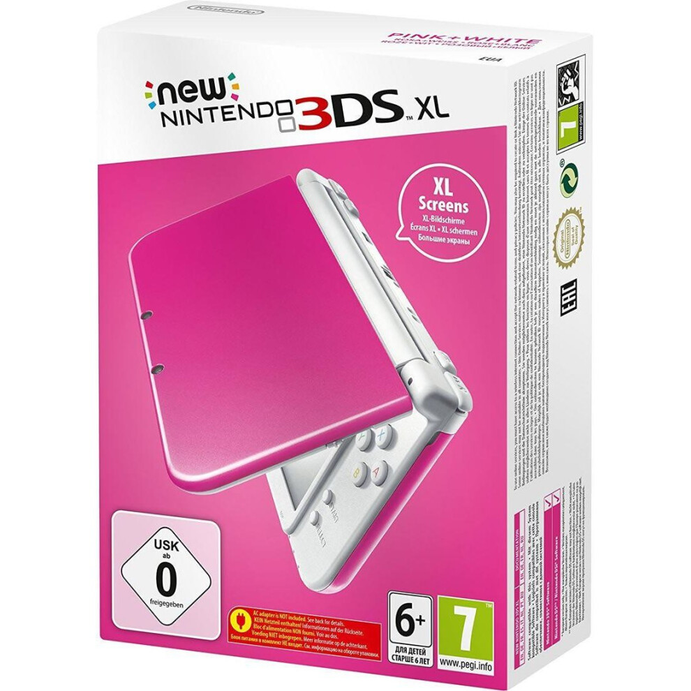 New Nintendo 3DS XL Console Pink/White - EU