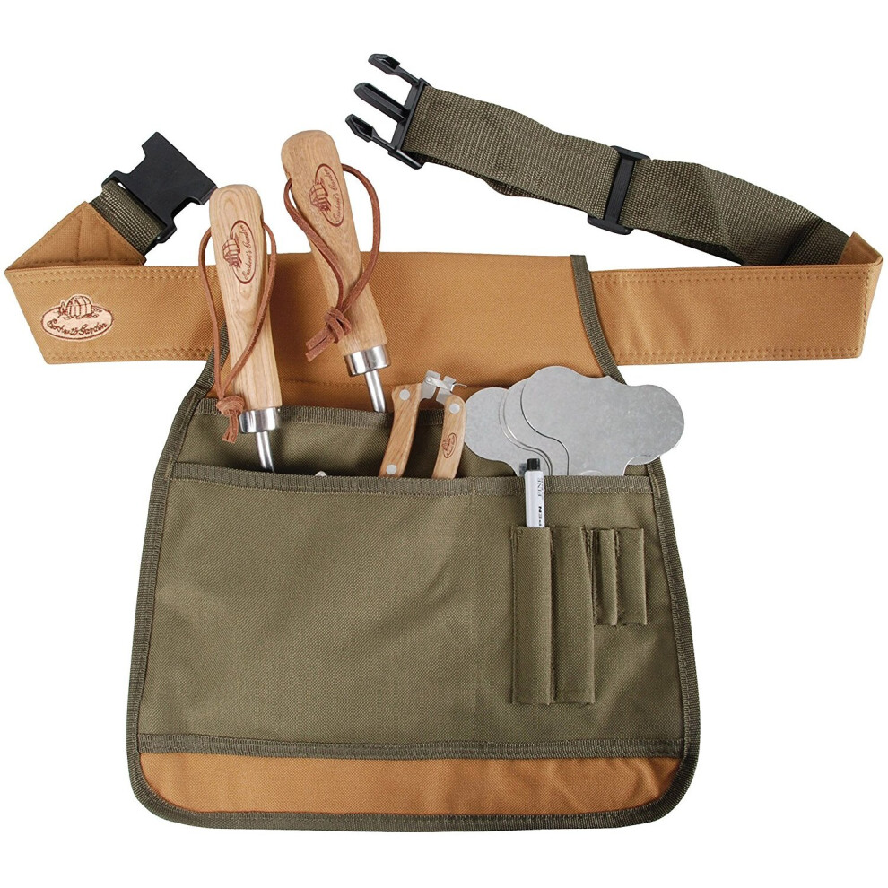 Vidaxl Esschert Design Garden Tool Belt Gardening Pocket Pouch Carrier Apron Gt04