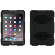 iPad Mini 1 2 3 Griffin Survivor All-Terrain Military Duty Case | Black