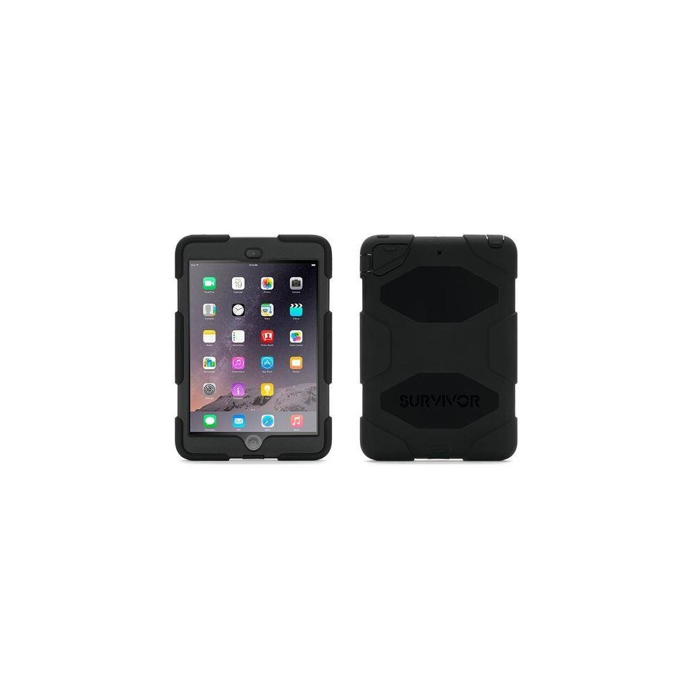 iPad Mini 1 2 3 Griffin Survivor All-Terrain Military Duty Case | Black