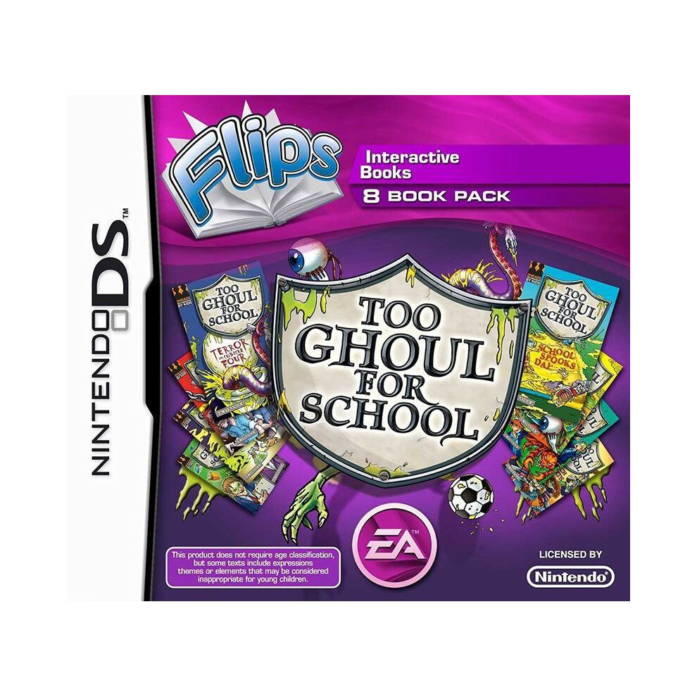 Flips Too Ghoul for School 8 Books Pack Nintendo DS Game