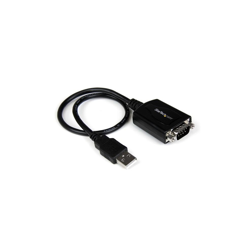 Startech.com 1 Ft Usb To Rs232 Serial Db9 Adapter Cable With Com Retention 065030820080