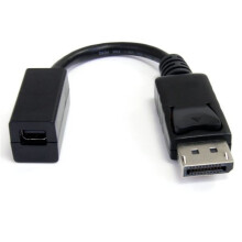 Adaptador de Video - STARTECH - DP a Mini DP - 15 cm - Macho a Hembra - Negro/Blanco