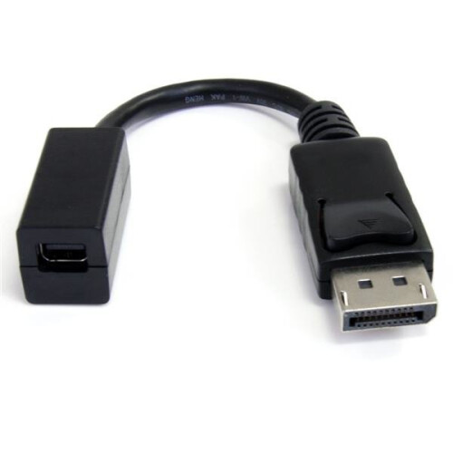 StarTech.com Adaptador de Video - STARTECH - DP a Mini DP - 15 cm - Macho a Hembra - Negro/Blanco