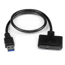 Adaptador USB 3.0 a SATA III de 2,5" con UASP - Adaptador USB 3.0 a SATA III para HDD/SSD SATA de 2,5" con UASP