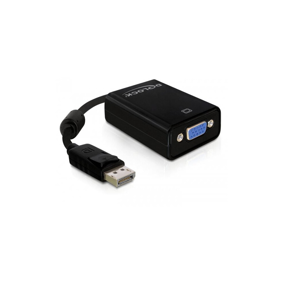 Delock Adapter Displayport (Dp) Auf Vga St/Bu 4043619618484