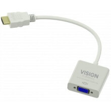 Vision TC-HDMIVGA HDMI VGA White cable interface/gender adapter