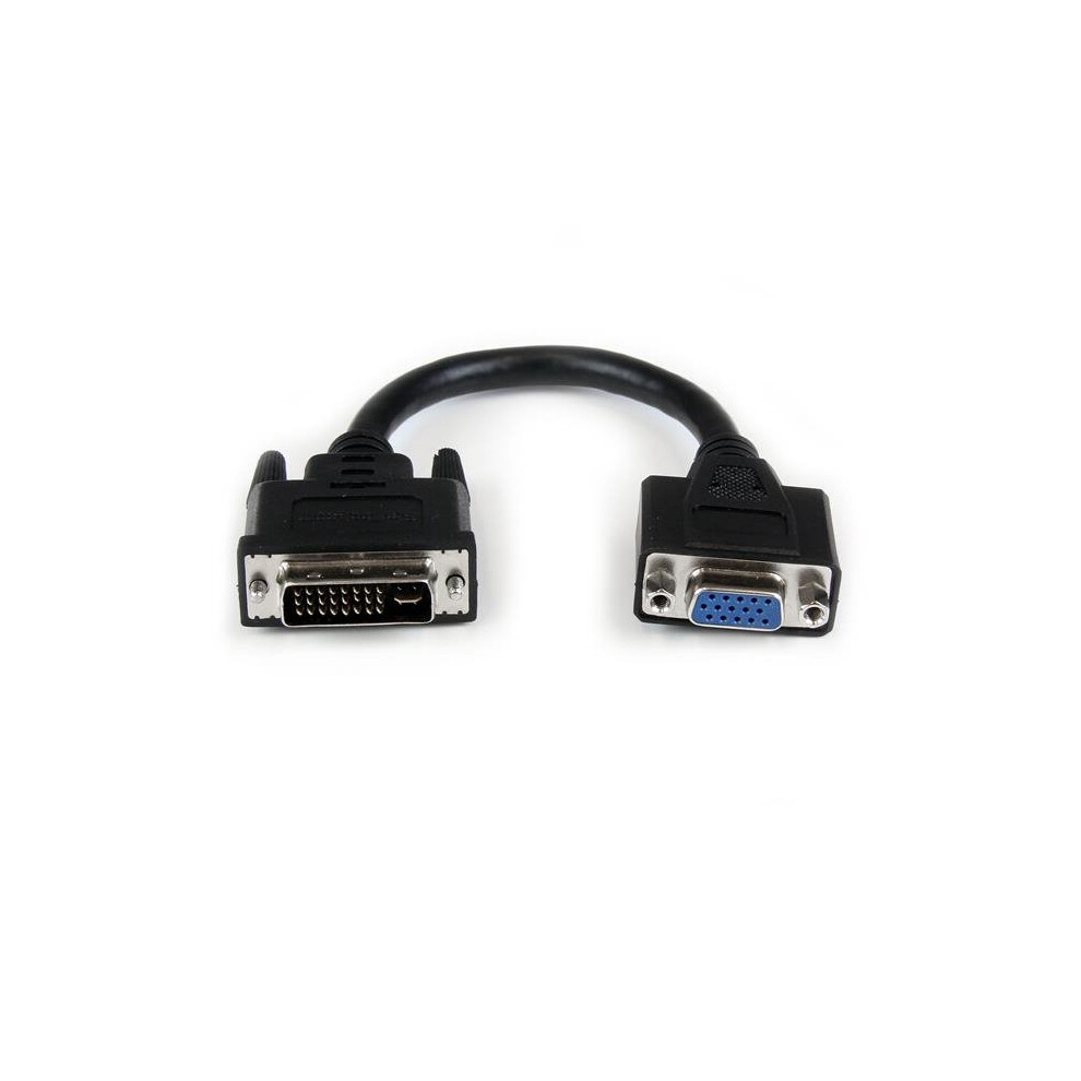 Startech.com 8In Dvi To Vga Cable Adapter - Dvi-I Male To Vga Female