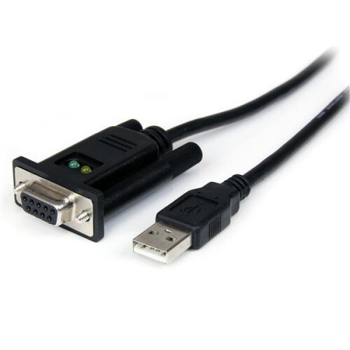 StarTech.com StarTech.com Καλώδιο προσαρμογέα 1 θύρας USB σε Null Modem RS232 DB9 σειριακής σύνδεσης DCE με FTDI