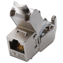 Digitus CAT 6A Keystone module, shielded, tool-free mounting connection
